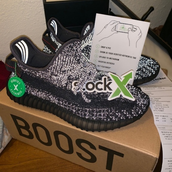 adidas Shoes - Yeezy Boost 350 V2 Black Reflective Size 7